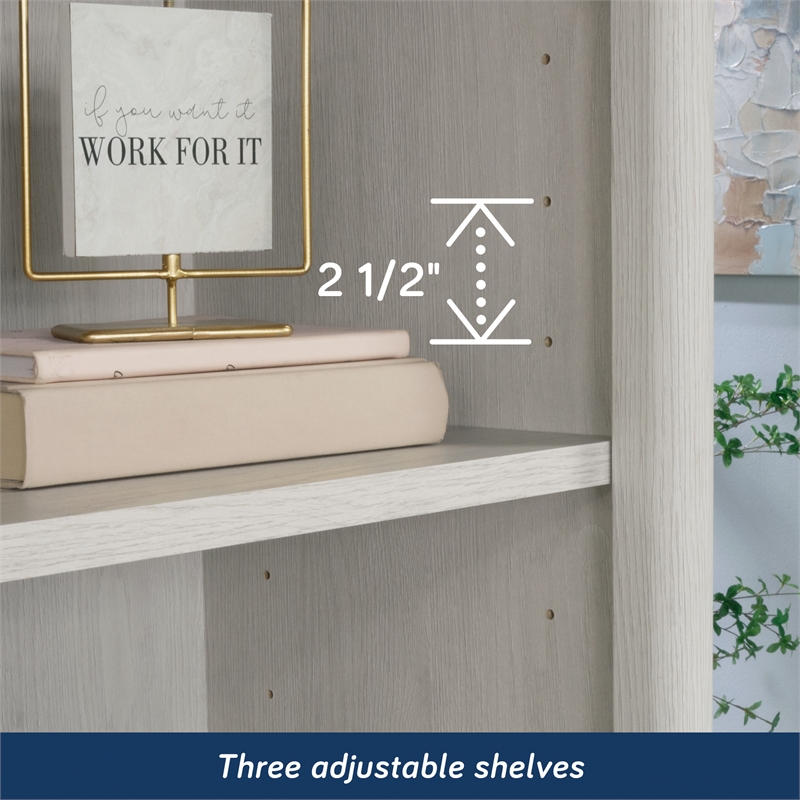 Scranton & Co 3-Shelf Bookcase in Glacier Oak Finish