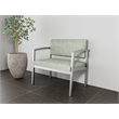 Scranton & Co Steel Bariatric Guest Chair with Green Upholstery