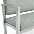 Scranton & Co Steel Bariatric Guest Chair with Green Upholstery