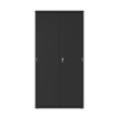 Scranton & Co Metal Janitorial Cabinet in Black 72 in Height