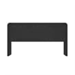 Scranton & Co Modern Office Desk in Black and Gold 54 Inch with 2 Drawers