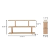 Scranton & Co Shelf with Open Design in Natural Wood 33