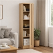 Scranton & Co Accent Bookcase with Fixed Shelves in Green Mist 70