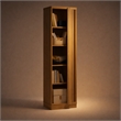 Scranton & Co Accent Bookcase with Fixed Shelves in Green Mist 70