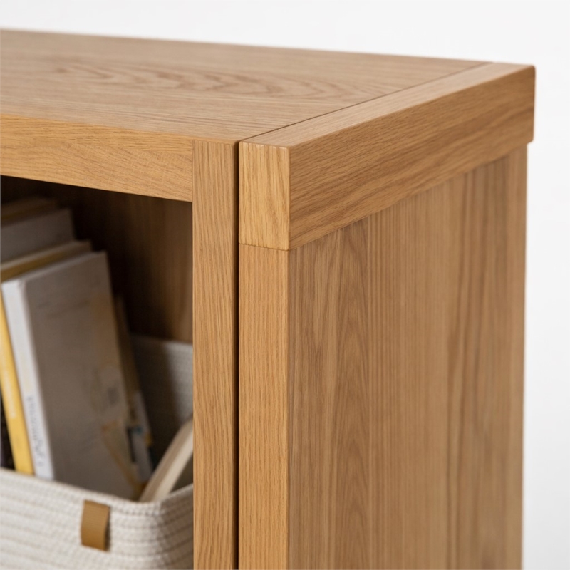 Scranton & Co Accent Bookcase with Fixed Shelves in Green Mist 70