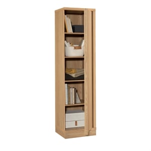Scranton & Co Accent Bookcase with Fixed Shelves in Green Mist 70&quotH