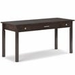 Scranton & Co Solid Wood Computer Desk in Tobacco Brown 60