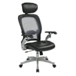 Scranton & Co Executive Bonded Leather Office Chair in Black