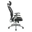Scranton & Co Executive Bonded Leather Office Chair in Black