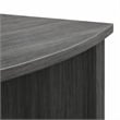 Scranton & Co 2-Shelf Adjustable Wood Bookcase in Gray Steel Finish
