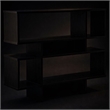 Scranton & Co 4-Level Bookshelf in Espresso Faux Wood Grain