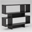 Scranton & Co 4-Level Bookshelf in Espresso Faux Wood Grain