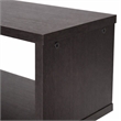 Scranton & Co 4-Level Bookshelf in Espresso Faux Wood Grain