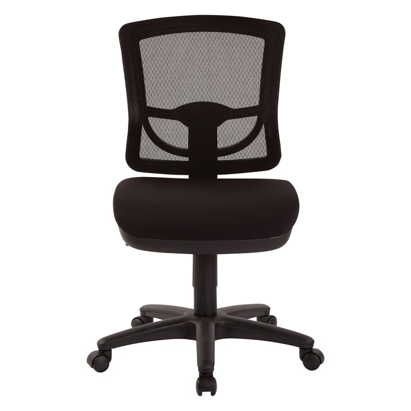Scranton & Co ProGrid Mesh Task Chair Without Arms in Coal Fabric