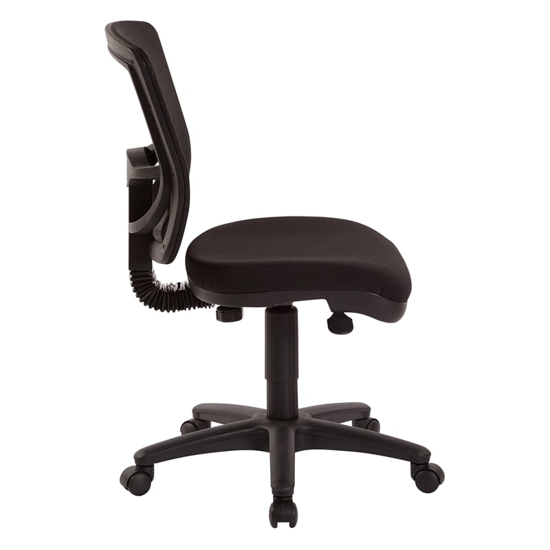 Scranton & Co ProGrid Mesh Task Chair Without Arms in Coal Fabric