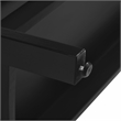 Scranton & Co Large Etagere Bookcase with File Drawer in Matte Black