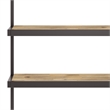 Scranton & Co Acacia Wood Metal Bookcase in Distressed Golden Wheat
