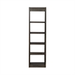 Scranton & Co 6-Shelf Rubberwood Wall Pier in Peppercorn Espresso