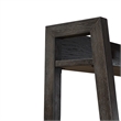 Scranton & Co 6-Shelf Rubberwood Wall Pier in Peppercorn Espresso