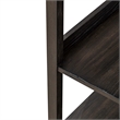 Scranton & Co 6-Shelf Rubberwood Wall Pier in Peppercorn Espresso