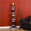Scranton & Co 11-Shelf Metal Tower Bookcase in Painted Silver