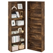 Scranton & Co Set of 2 6-Tier Bookshelf in Amber Pine Finish