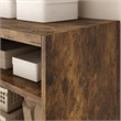 Scranton & Co Set of 2 6-Tier Bookshelf in Amber Pine Finish