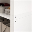 Scranton & Co Set of 2 6-Tier Bookshelf in White Finish