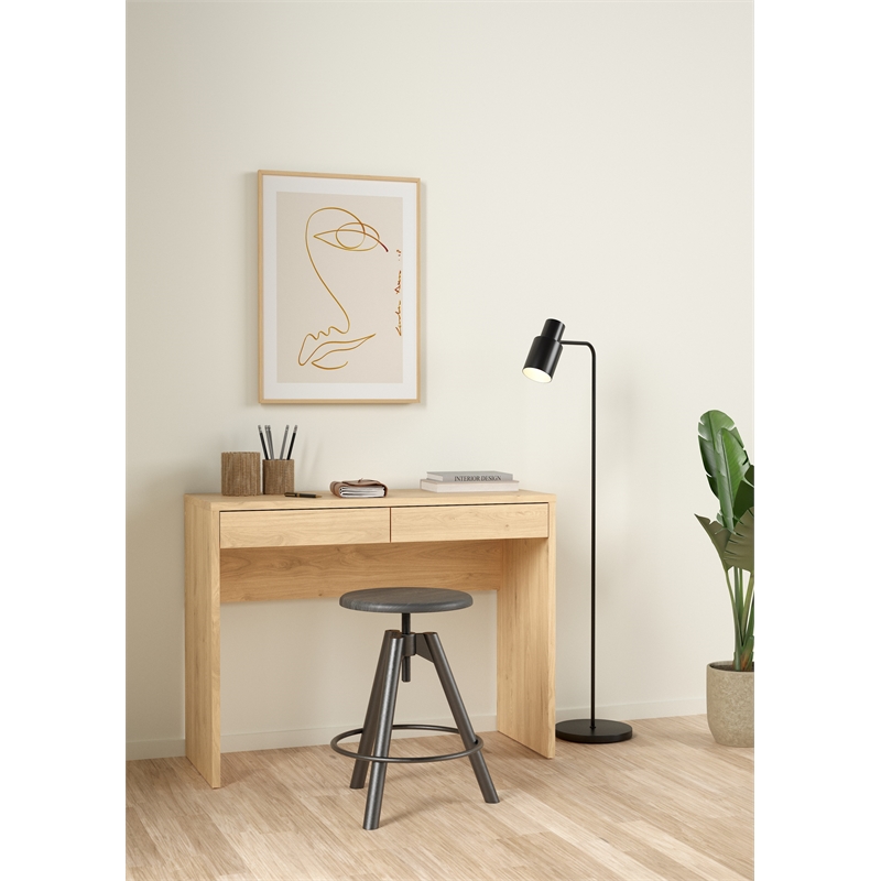 Scranton & Co Wilbur Home Office Writing Desk 2 Drawers Jackson Hickory