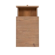 Scranton & Co 3-Drawer Natural File Cabinet with Rolling Castors