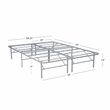 Scranton & Co Folding Platform Queen Base in Grey Powder-Coated Steel