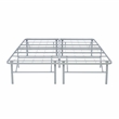 Scranton & Co Folding Platform Queen Base in Grey Powder-Coated Steel