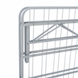 Scranton & Co Folding Platform Queen Base in Grey Powder-Coated Steel