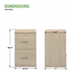 Scranton & Co Alpine 2-Drawer Vertical File Cabinet Norwegian Alder Finish
