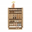 Scranton & Co Storage Cabinet with Woven Panels Harmony Ash Engineered Wood