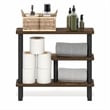 Scranton & Co 3-Tier Amber Pine Narrow Storage Rack with Toolless Assembly