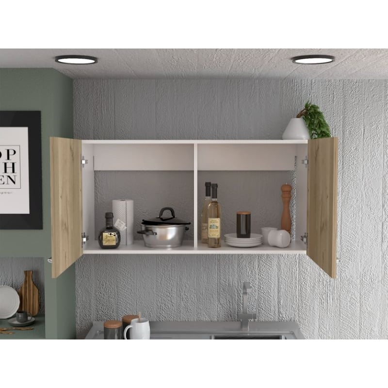 Scranton & Co Multi-Color Napoles Wall Cabinet in Engineered Wood