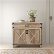 Scranton & Co Roney 1-Drawer Particle Board Cabinet in Rustic Oak