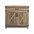 Scranton & Co Roney 1-Drawer Particle Board Cabinet in Rustic Oak