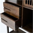 Scranton & Co Bamboo Cabinet Bookcase in Cappuccino Finish