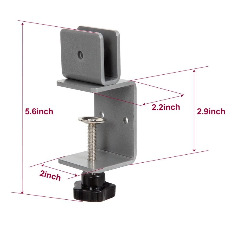 Scranton & Co Adjustable Steel Privacy Panel C-Clamps (Pack of 2)