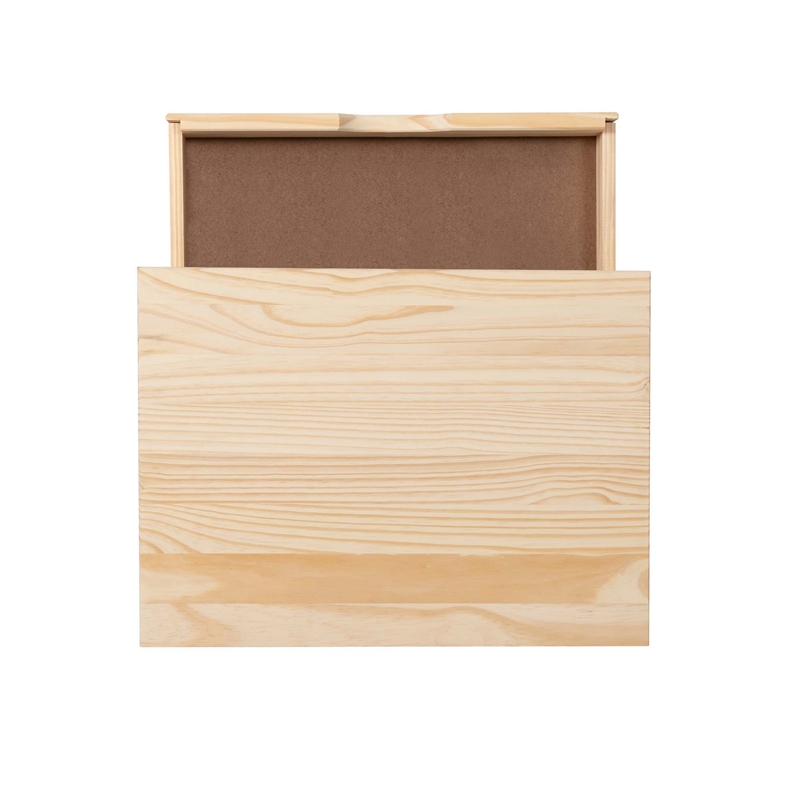 Scranton & Co 6-Drawer Rolling Storage Cart in Unfinished Pine Wood