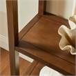 Scranton & Co 72-Inch Arched Bookshelf with 4 Shelves in Walnut Finish