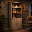 Scranton & Co 5-Shelf Library Bookcase in Glacier Oak Finish