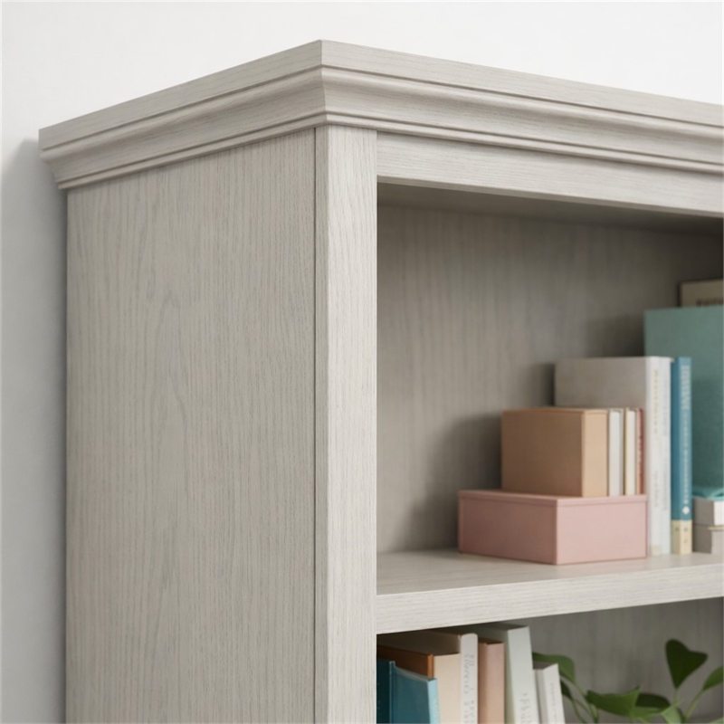 Scranton & Co 5-Shelf Library Bookcase in Glacier Oak Finish