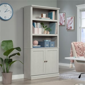 Scranton & Co 5-Shelf Library Bookcase in Glacier Oak Finish