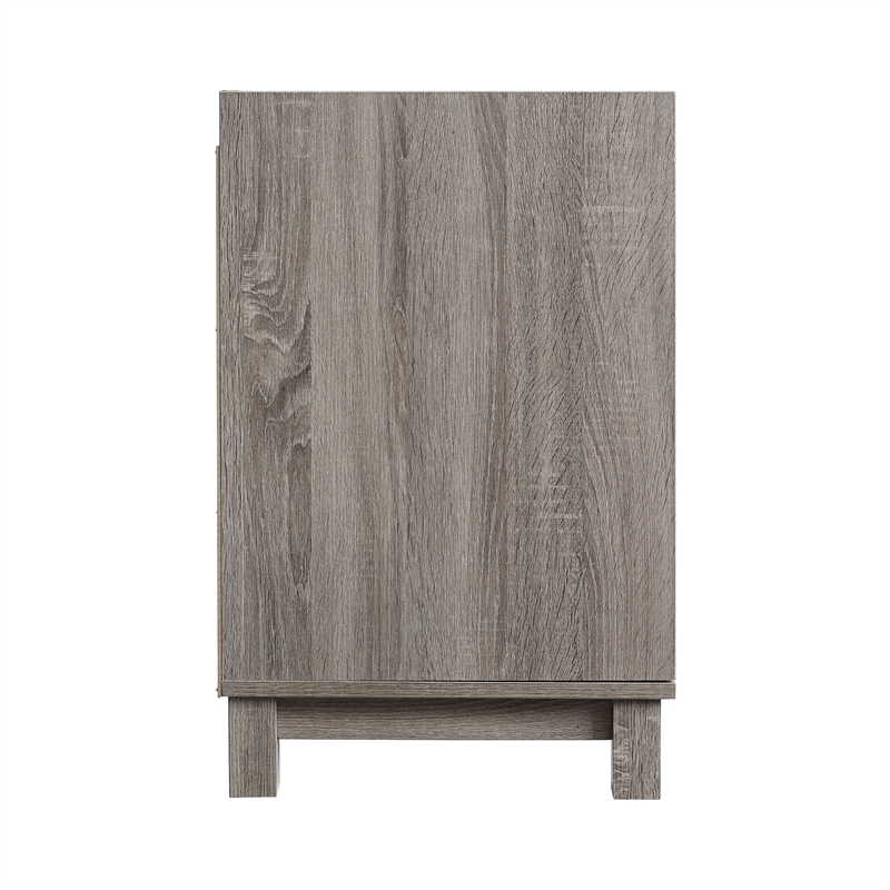 Scranton & Co Compact 2 Drawer Filing Cabinet in Greywash Finish