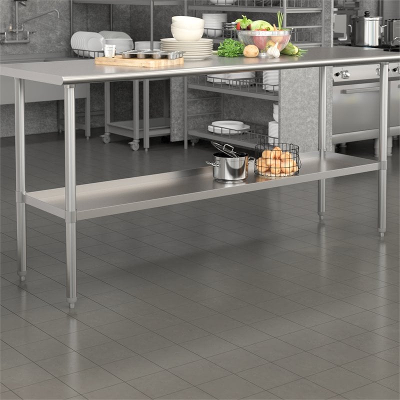 Scranton & Co Stainless Galvanized Steel Undershelf for 72