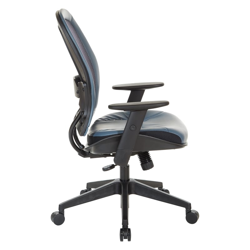 Scranton & Co Dillon Blue Air Grid Office Chair with Lumbar Support