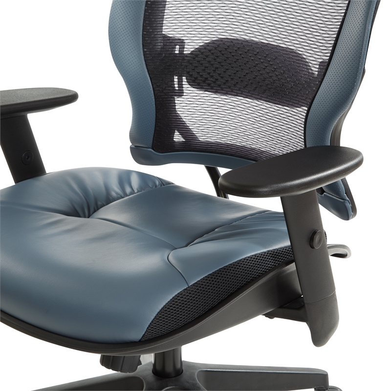 Scranton & Co Dillon Blue Air Grid Office Chair with Lumbar Support